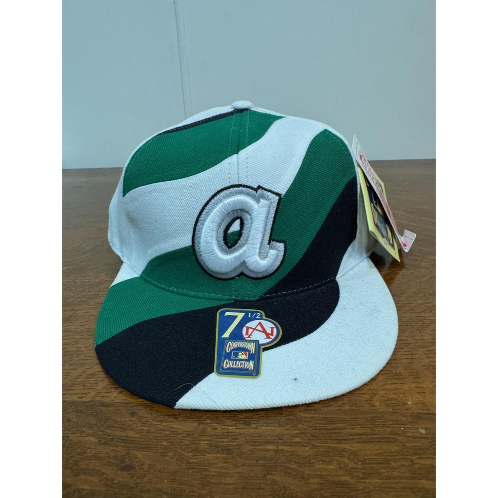 Atlanta Braves Hat Fitted Mens 7 1/2 Multi Color MLB Baseball American Needle‎
